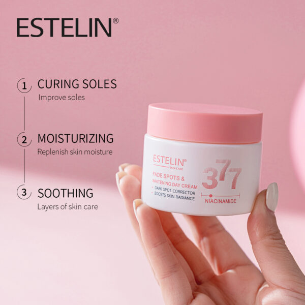 Estelin Niacinamide 377 Day Cream – Fade Spots & Whitening Moisturizer with SPF (50g) - Image 7