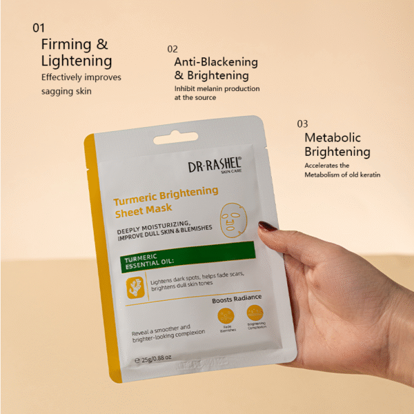 Turmeric Brightening Sheet Mask (10pcs) - Image 5