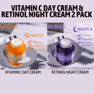 Facial Serum Set(3 Pack) + VC Day Cream & Retinol Night Cream (2 Pack) - Image 5