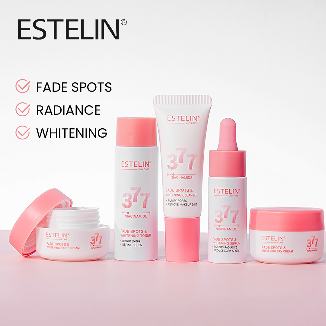 Estelin Niacinamide Fade Spots & Whitening Skin Care Travel Set (5pcs/set) - Image 2