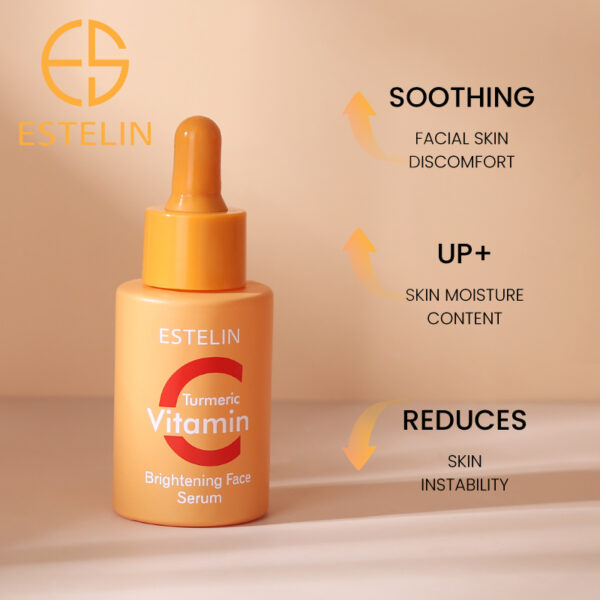 Estelin Vitamin C & Turmeric Brightening Face Serum (30ml) - Image 2