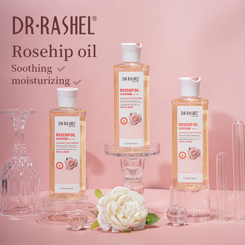 Dr Rashel Rosehip Oil & Glutathione Face & Body Oil SPF 50+ (210ml)