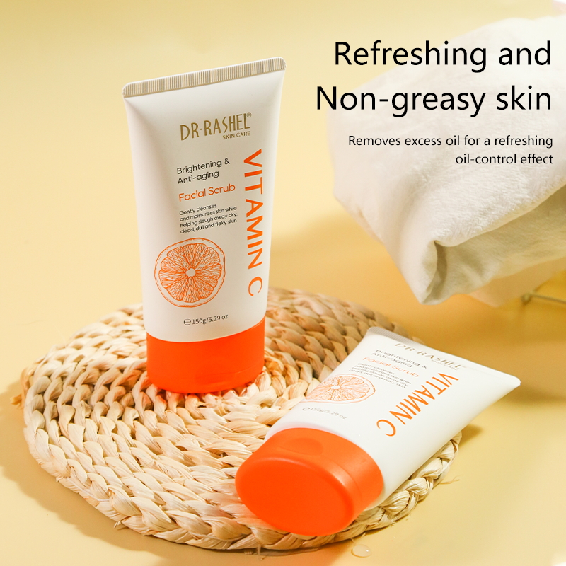 Vitamin C Brightening & Anti-Aging Facial Scrub (150g) - Image 2