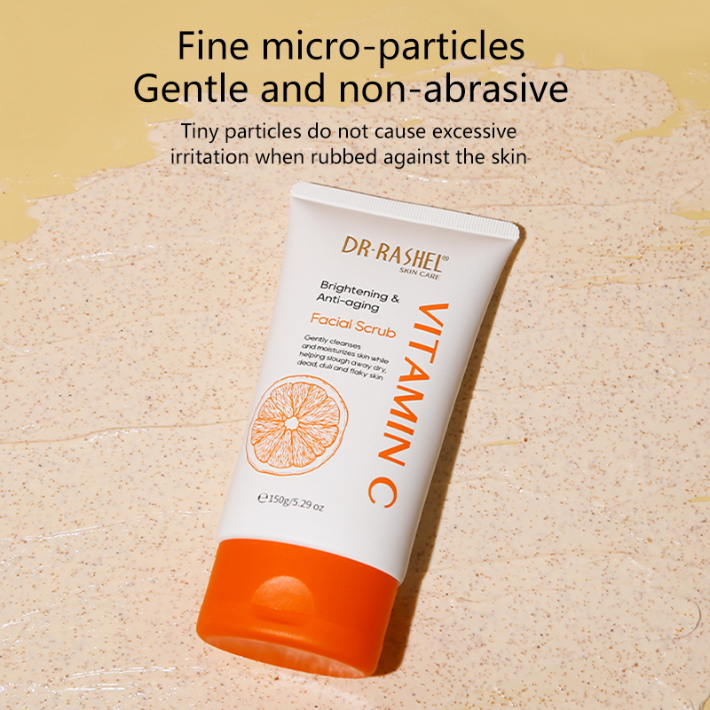 Vitamin C Brightening & Anti-Aging Facial Scrub (150g) - Image 3