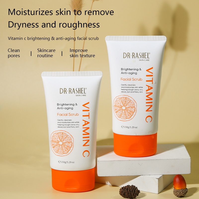 Vitamin C Brightening & Anti-Aging Facial Scrub (150g)