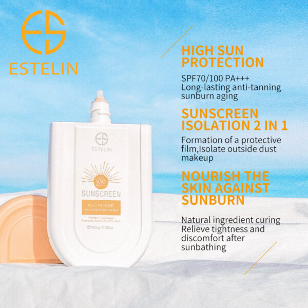 Estelin Tinted Sunscreen SPF 100 (100g) - Image 4