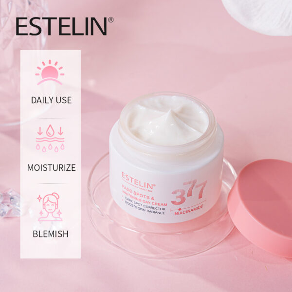 Estelin Niacinamide 377 Day Cream – Fade Spots & Whitening Moisturizer with SPF (50g) - Image 6