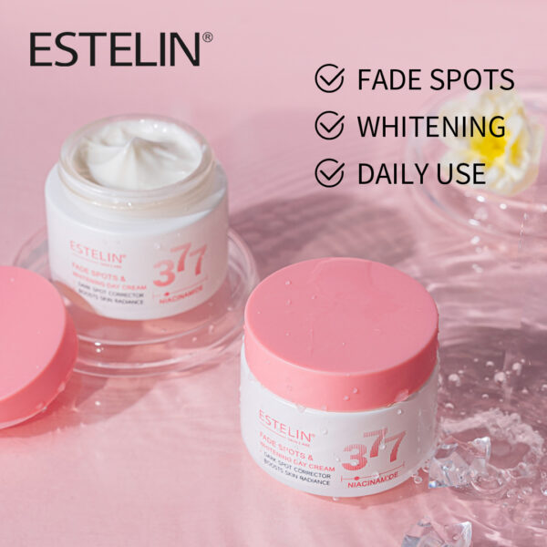 Estelin Niacinamide 377 Day Cream – Fade Spots & Whitening Moisturizer with SPF (50g) - Image 5