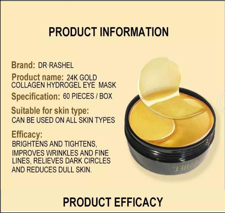 24K Gold Collagen Hydrogel Eye Mask - Image 4