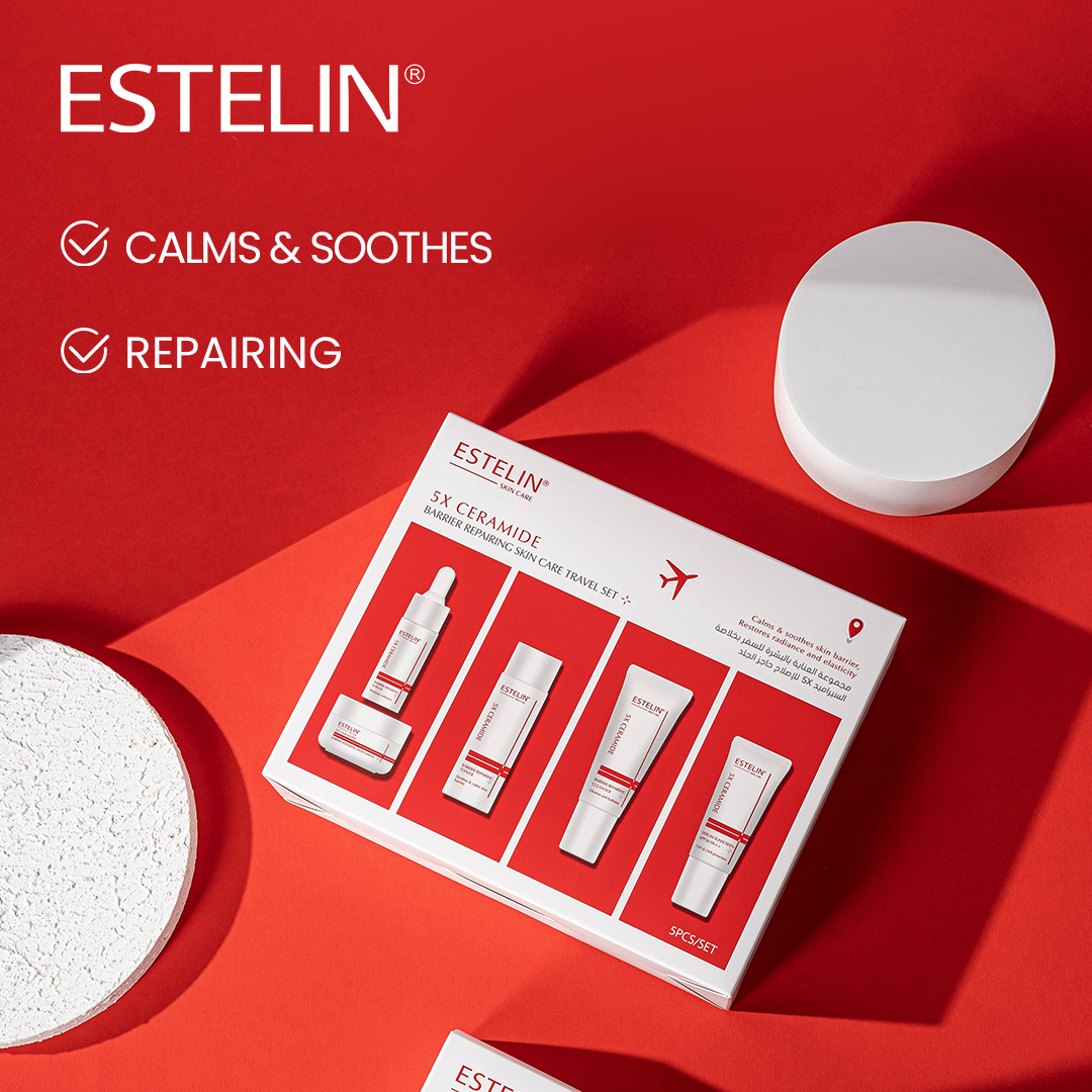 Estelin 5x Ceramide Barrier Repairing Skin Care Travel Set (5pcs/set) - Image 3