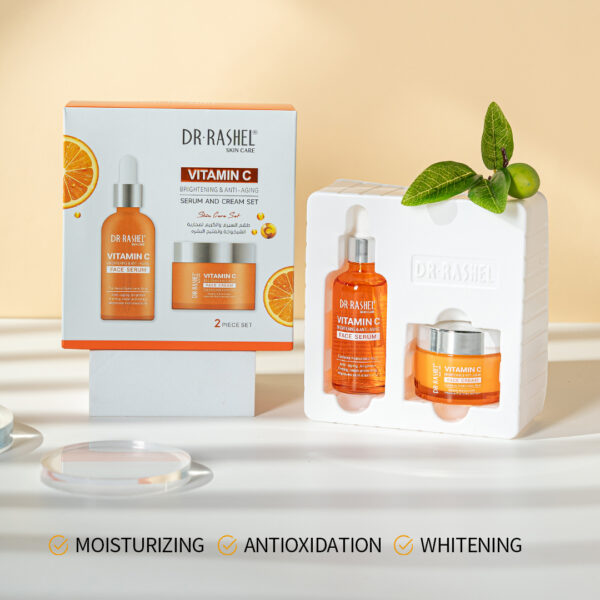 Dr Rashel Vitamin C Brightening & Anti-Aging Serum & Cream Set (50ml + 50g)