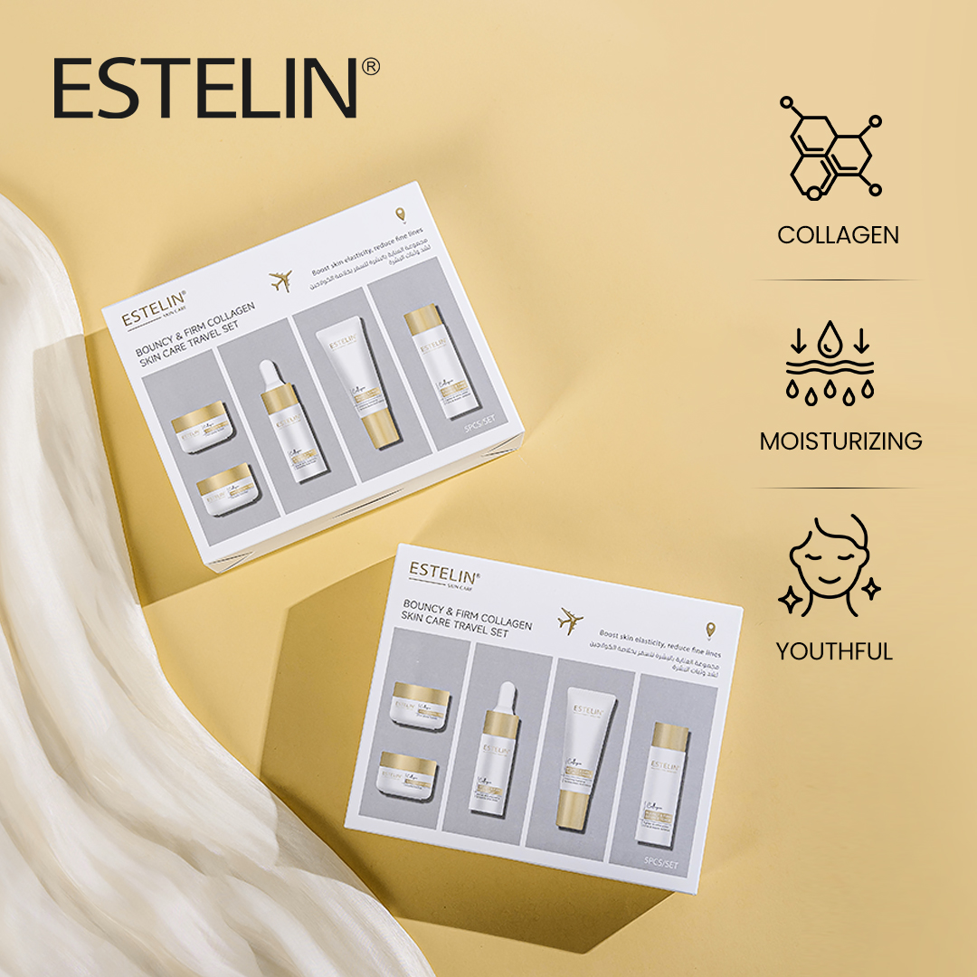 Estelin Bouncy & Firm Collagen Skin Care Travel Set (5pcs/set) - Image 3