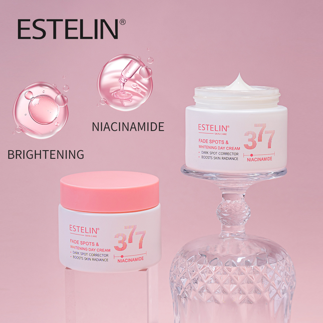 Estelin Niacinamide 377 Day Cream – Fade Spots & Whitening Moisturizer with SPF (50g) - Image 3
