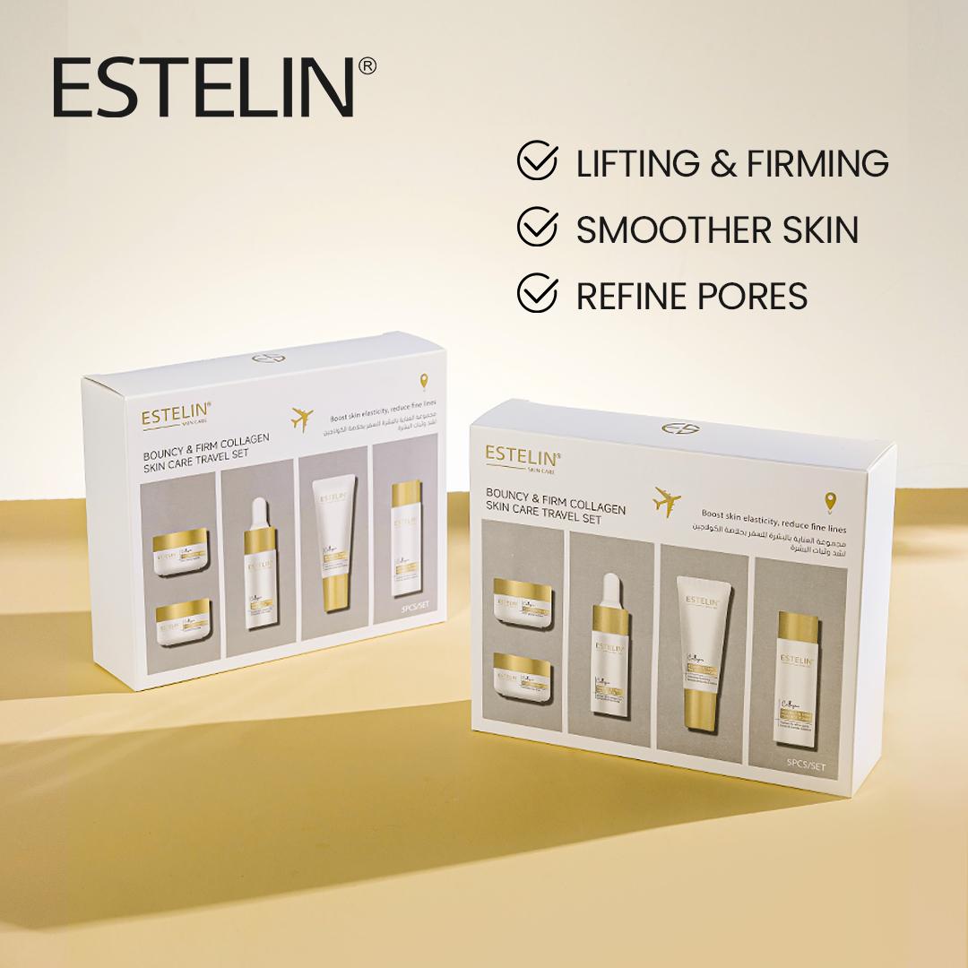 Estelin Bouncy & Firm Collagen Skin Care Travel Set (5pcs/set) - Image 2