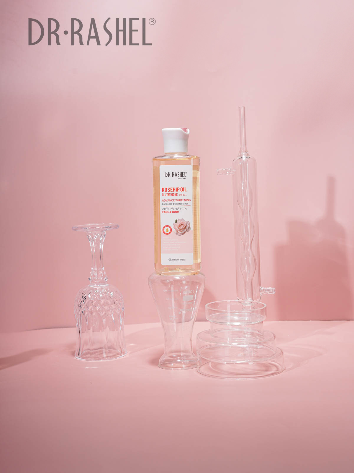 Dr Rashel Rosehip Oil & Glutathione Face & Body Oil SPF 50+ (210ml) - Image 9