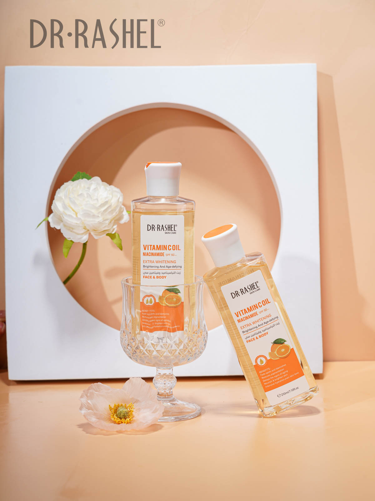 Dr Rashel Carrot Oil & Arbutin Face & Body Oil SPF 50+ (210ml) - Image 9