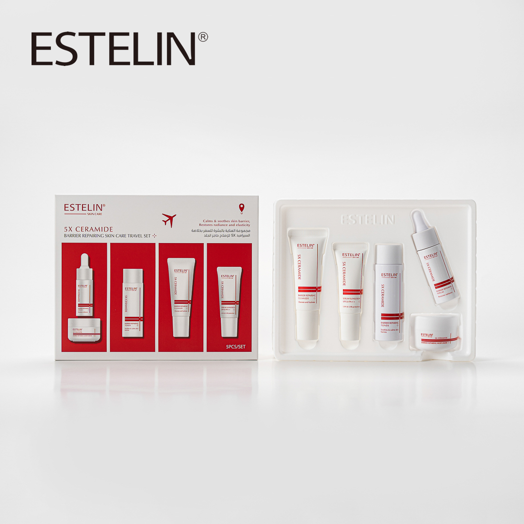 Estelin 5x Ceramide Barrier Repairing Skin Care Travel Set (5pcs/set) - Image 8