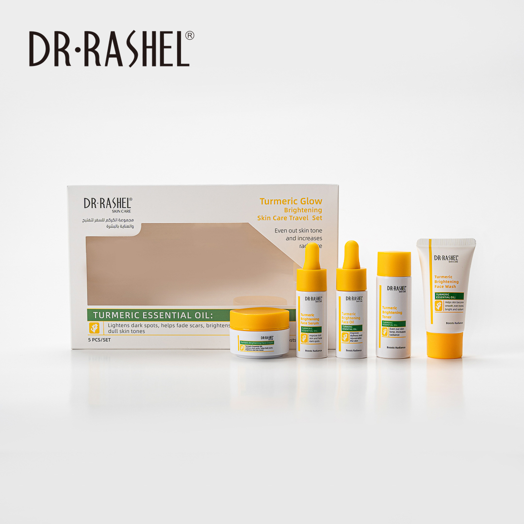 Turmeric Brightening Skin Care Travel Set (5pcs/set) - Image 8