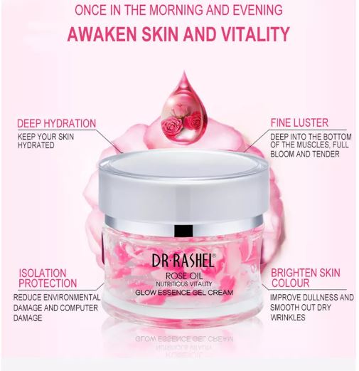 Rose Oil Glow Essence Gel Cream - Image 4