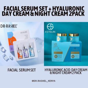 Facial Serum Set(3 Pack) + Hyaluronic Acid Creams (2 Pack)