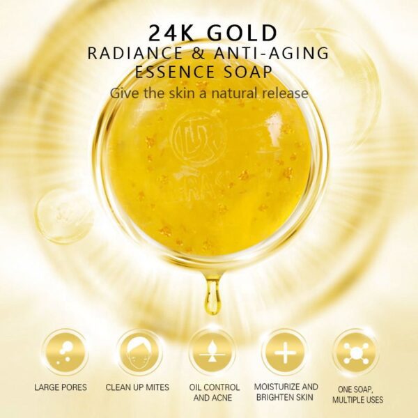 24K Gold Essence Soap - Image 2