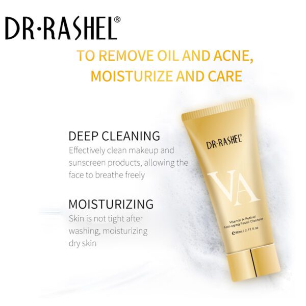 Vitamin A Retinol Anti-aging Facial Cleanser 80ml - Image 4