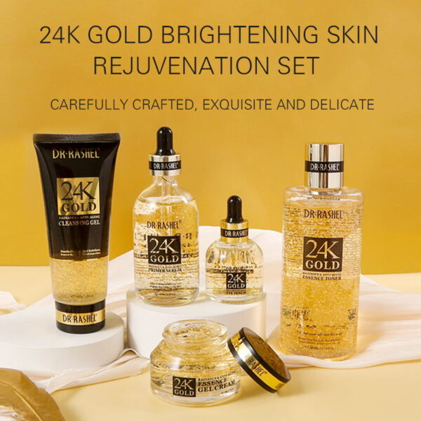 24K Gold Radiance & Anti-Aging Skin Care Series(5PC Set) - Image 5