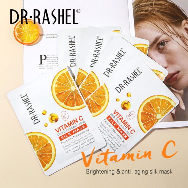Dr Rashel Vitamin C Silk Mask (5pcs) - Image 5
