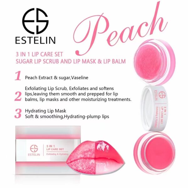 3-in-1 Lip Care Set (Peach) - Image 5