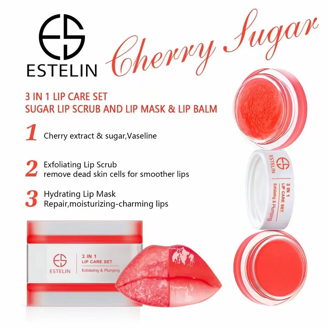 3in1 Lip Care Set(Cherry) - Image 5