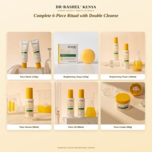 Turmeric Glow Brightening Complete 6-Piece Ritual with Double Cleanse