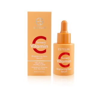 Estelin Vitamin C & Turmeric Face Serum 30ml with box