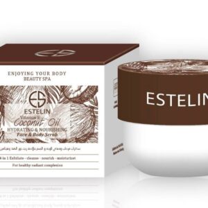 Estelin Coconut Oil & Vitamin E Hydrating & Nourishing Face & Body Scrub (250g)