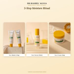 Turmeric Glow 3-Step Moisture Ritual: face wash, serum and cream