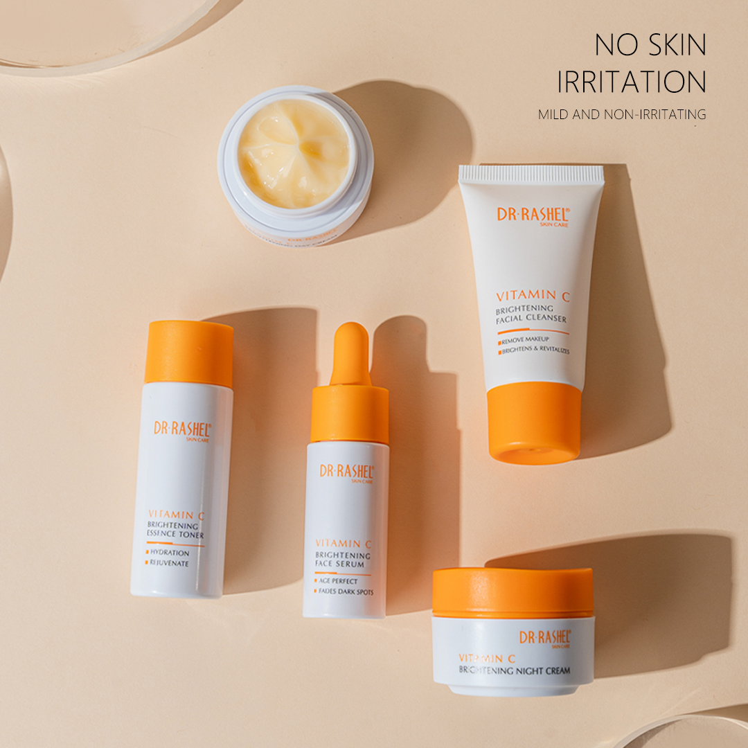 Vitamin C Brightening Skin Care Travel Set (5Pcs/Set)